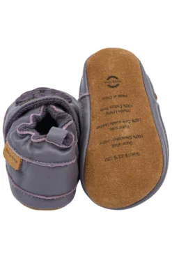 Mikk-Line Läderslippers 3D - Blackberry