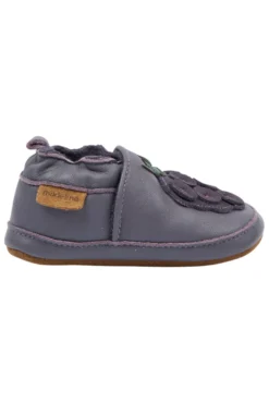 Mikk-Line Läderslippers 3D - Blackberry