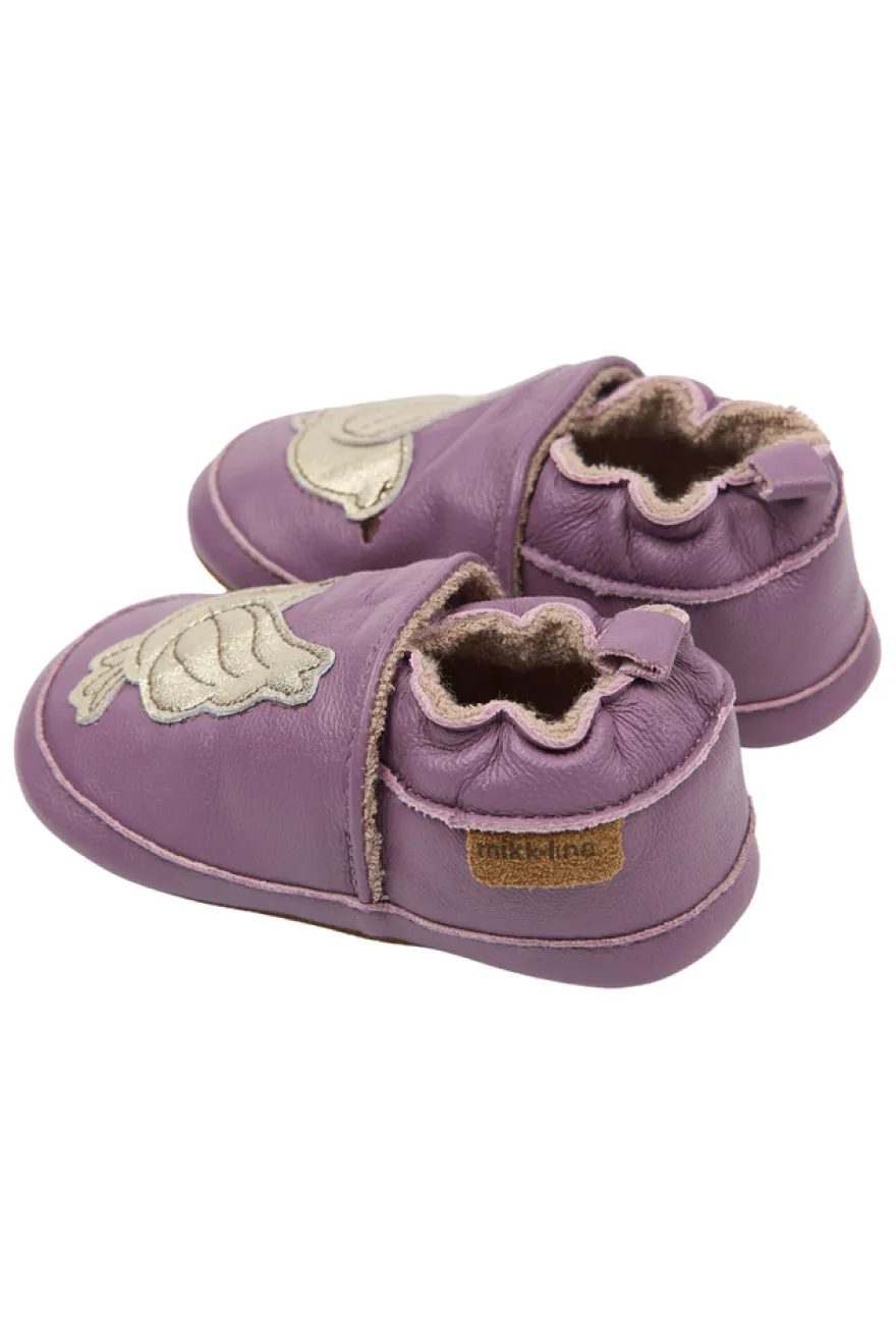 Mikk-Line Läderslippers – 3D - Dove