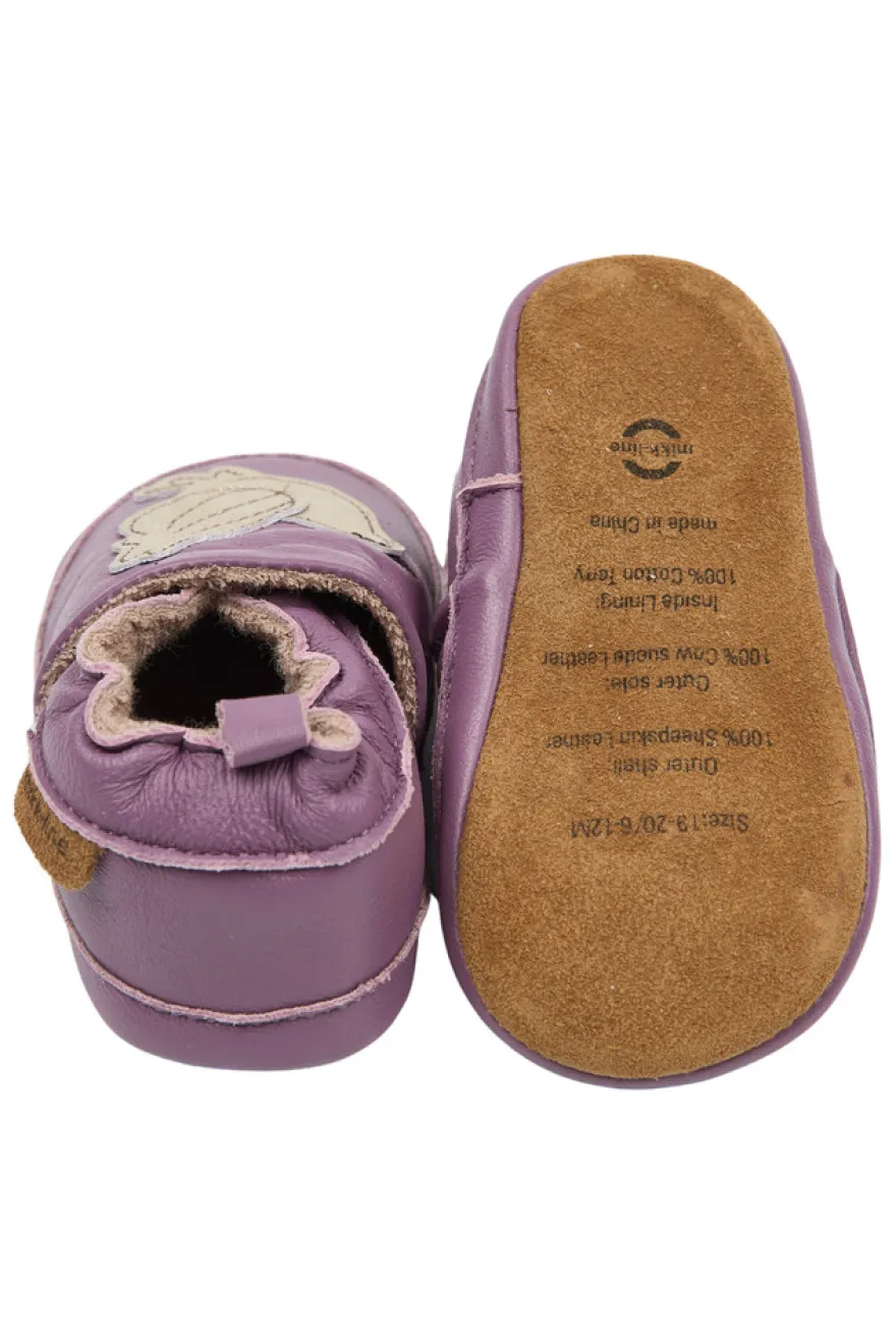Mikk-Line Läderslippers – 3D - Dove