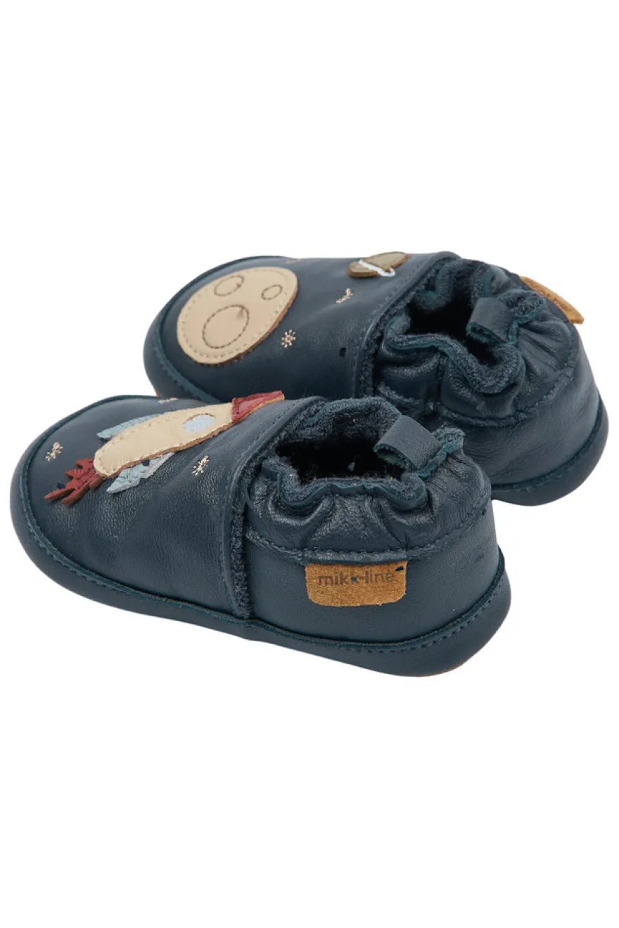 Mikk-Line Läderslippers 3D - Space