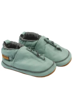 Mikk-Line Lädertofflor Dino - Green Milie