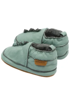 Mikk-Line Lädertofflor Dino - Green Milie