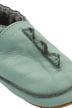 Mikk-Line Lädertofflor Dino - Green Milie