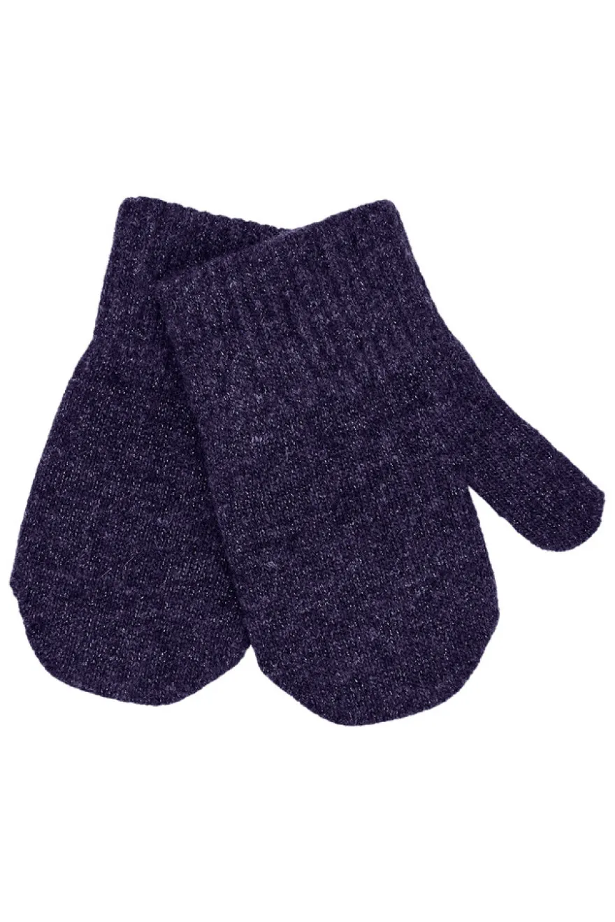 Mikk-Line Magiska Vantar, 3-Pack Med Lurex - Plum Perfect-Catawaba Grape-Purple Sage