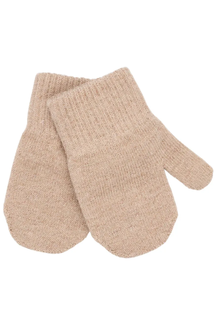 Mikk-Line Magiska Vantar, 3-Pack Med Lurex - Rose Melange-Melange Denver-Dark Gray Melange