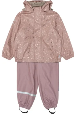 Mikk-Line Regnställ m. Fleece - Foil Dot