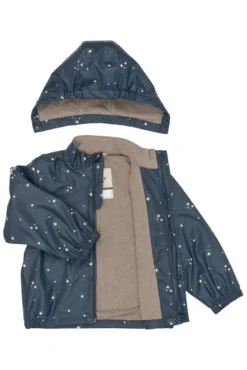Mikk-Line Regnställ m. Fleece - Star Sky