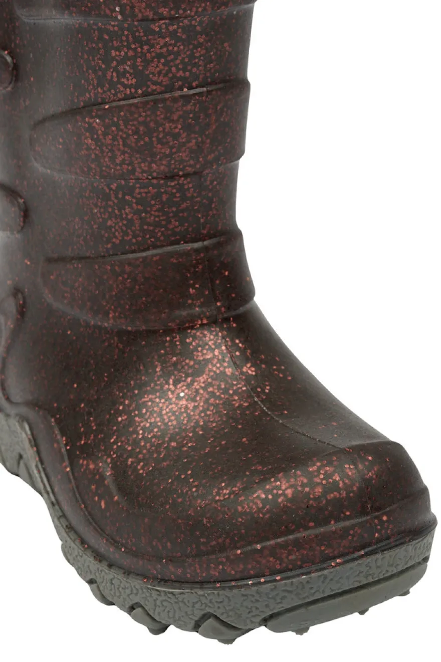 Mikk-Line Termostövlar Glitter - French Roast