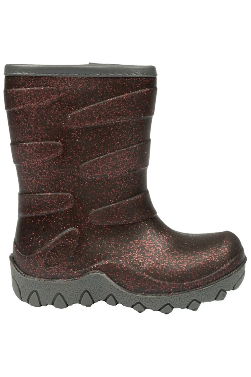Mikk-Line Termostövlar Glitter - French Roast