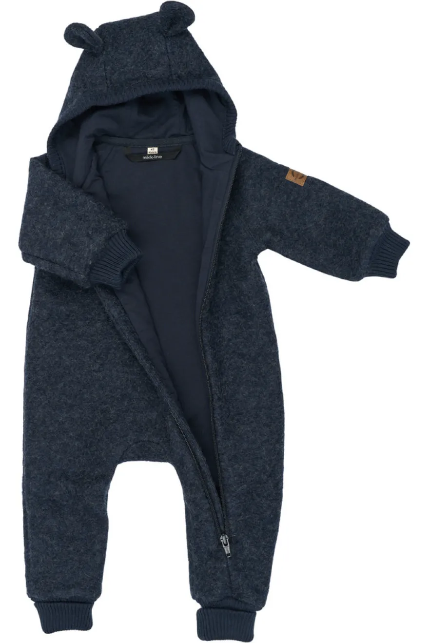 Mikk-Line Ull Overall m. Öron - Blue Nights