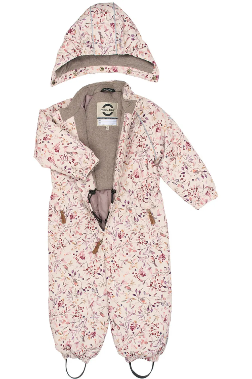 Mikk-Line Vinteroverall - Berries & Birds