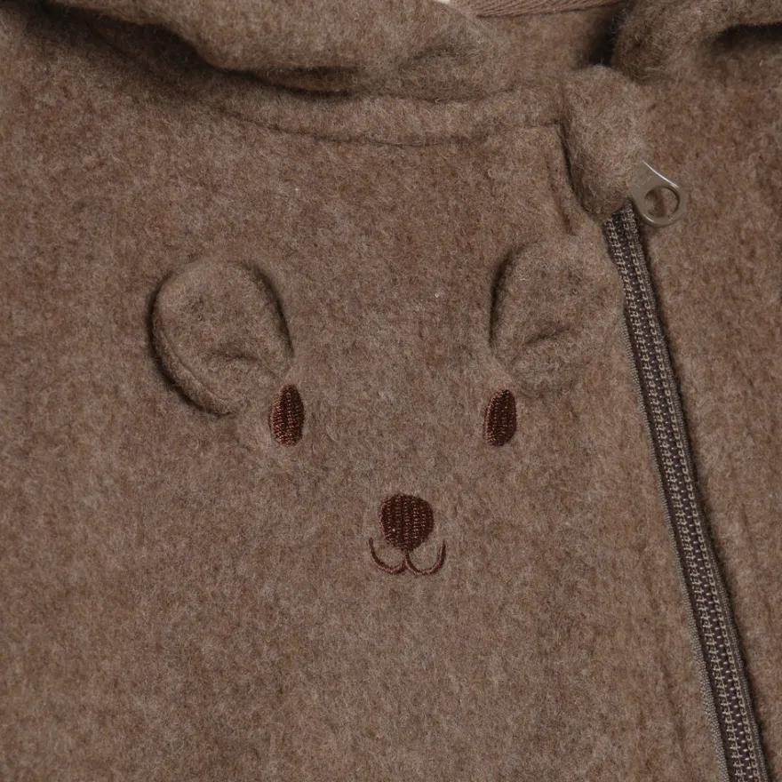 Minymo Fleeceoverall - Chocolate Chip