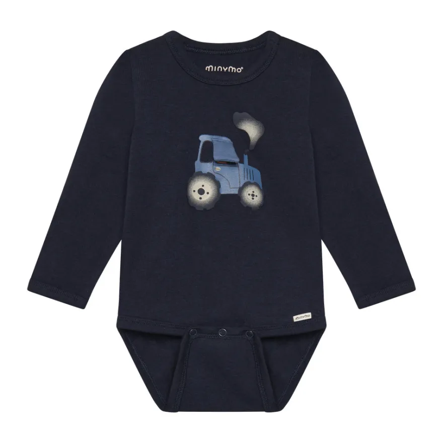 Minymo Långärmad Body - Dark Sapphire
