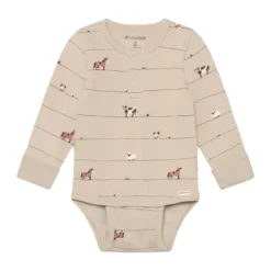 Minymo Långärmad Body - Feather Gray