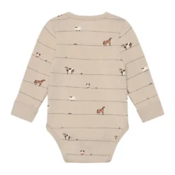 Minymo Långärmad Body - Feather Gray