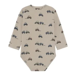 Minymo Långärmad Body - Feather Gray