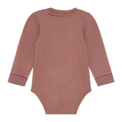 Minymo Långärmad Rib Body - Burlwood