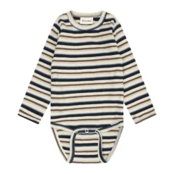 Minymo Långärmad Rib Body - Dark Sapphire