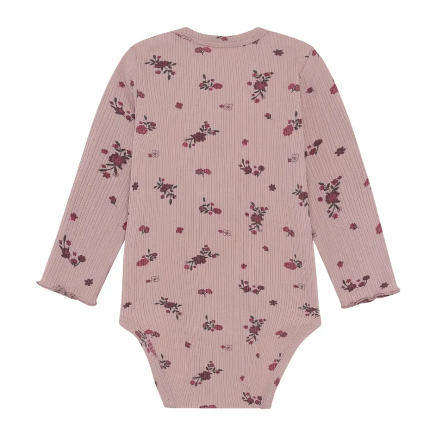 Minymo Långärmad Rib Body - Fawn