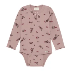 Minymo Långärmad Rib Body - Fawn