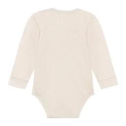 Minymo Långärmad Rib Body - Feather Gray
