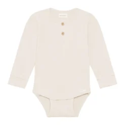 Minymo Långärmad Rib Body - Feather Gray