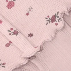 Minymo Långärmad Rib Bodyklänning - Fawn
