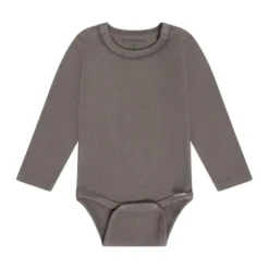 Minymo Långärmad Rib Body - Plum Truffle