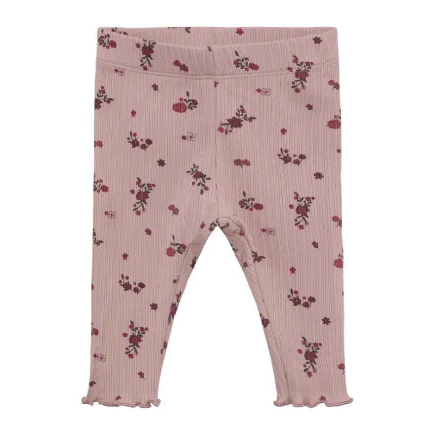 Minymo Rib Leggings - Fawn