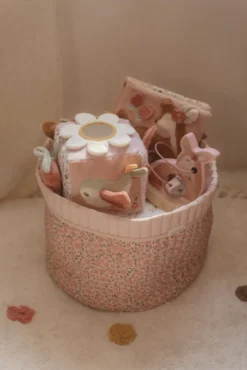 Mjuk Aktivitetskub Fairy Garden - Rosa