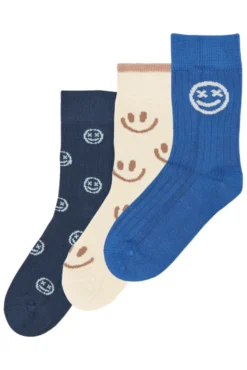 Moe Bamboo Strumpor 3-pak - Strong Blue