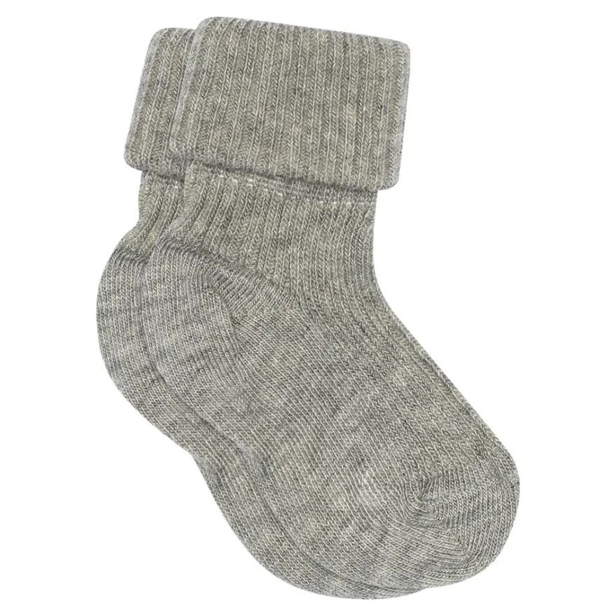 MP Denmark Baby Ankelstrumpor - Grey Melange