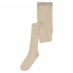 MP Denmark Basic Rib Strumpbyxor - Beige Melange