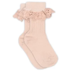 MP Denmark Lea Strumpor Med Volang - Rose Dust