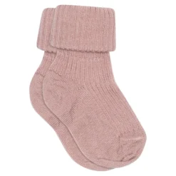 MP Denmark Ullankelstrumpor Rib - Wood Rose