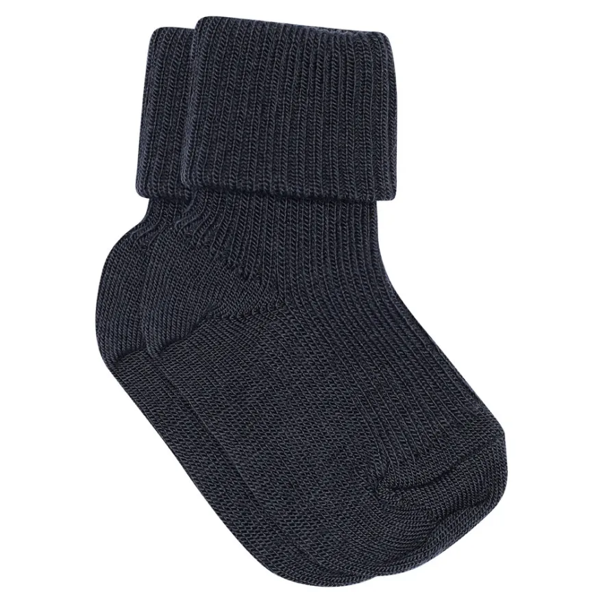 MP Denmark Ullankelstrumpor Rib - Navy