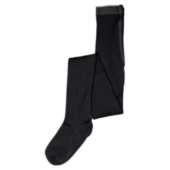MP Denmark Ullstrumpbyxor Ribbade - Black