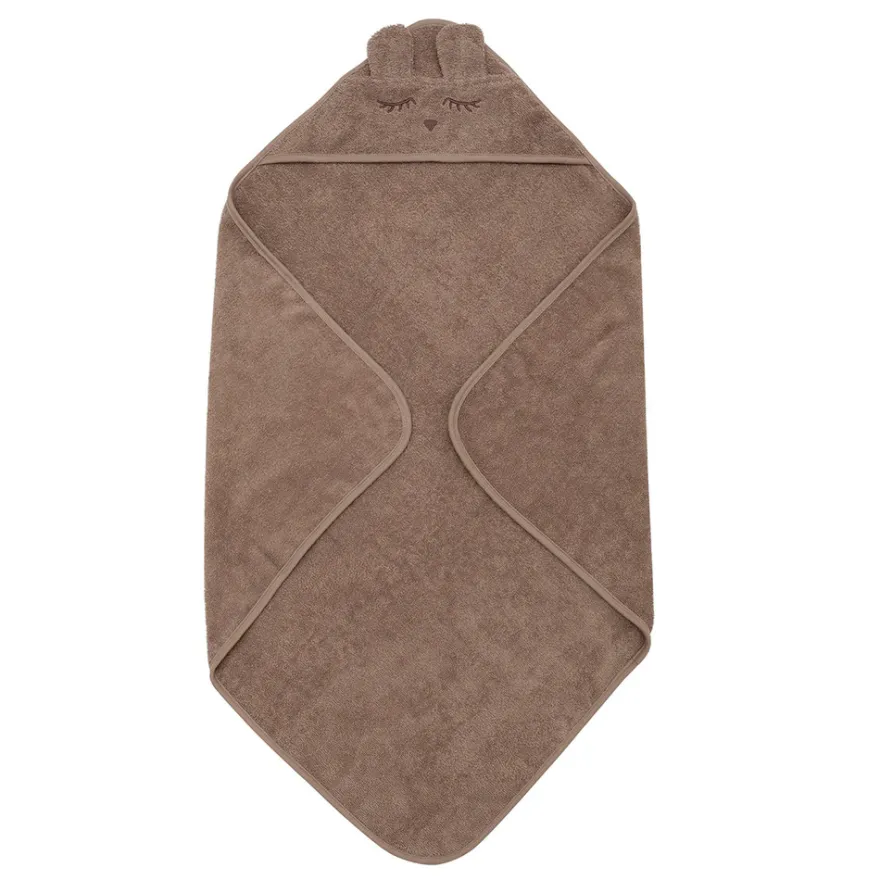 Müsli Badhandduk M. Huva Öron I Eko-bomull - Walnut - 80×80 Cm