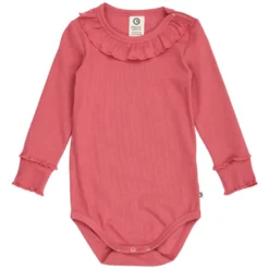 Müsli Cozy Me Rib Body Med Volangerkrage - Baroque Rose