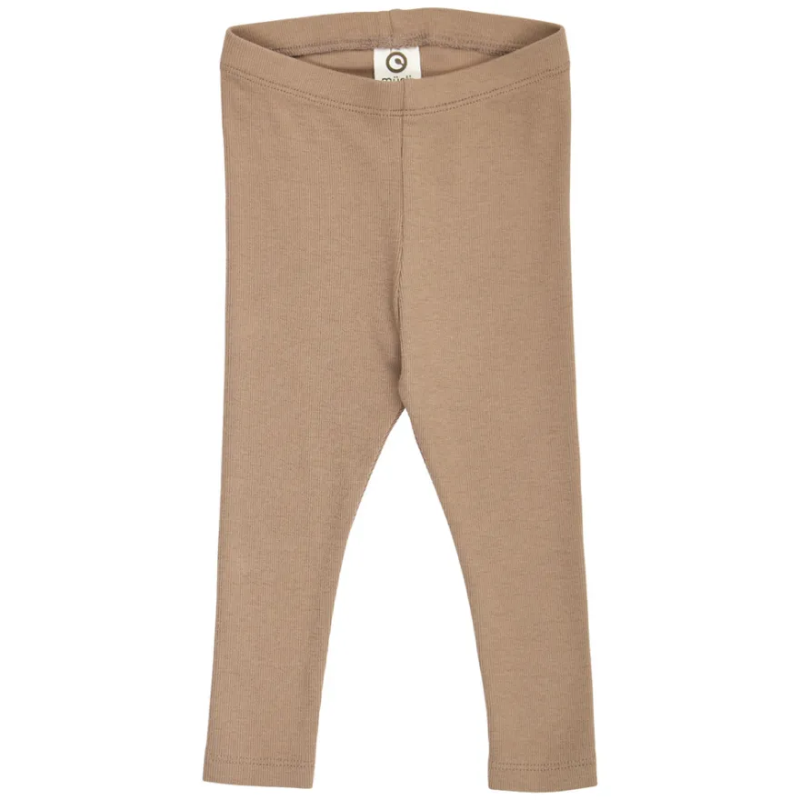 Müsli Cozy Me Rib Leggings - Walnut