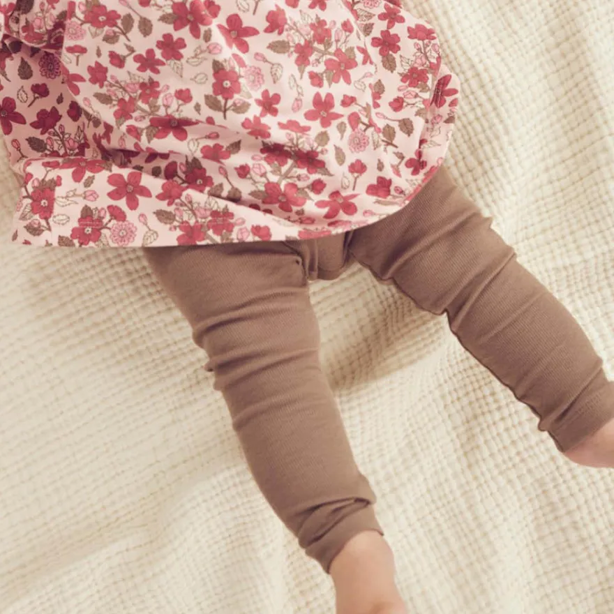 Müsli Cozy Me Rib Leggings - Walnut