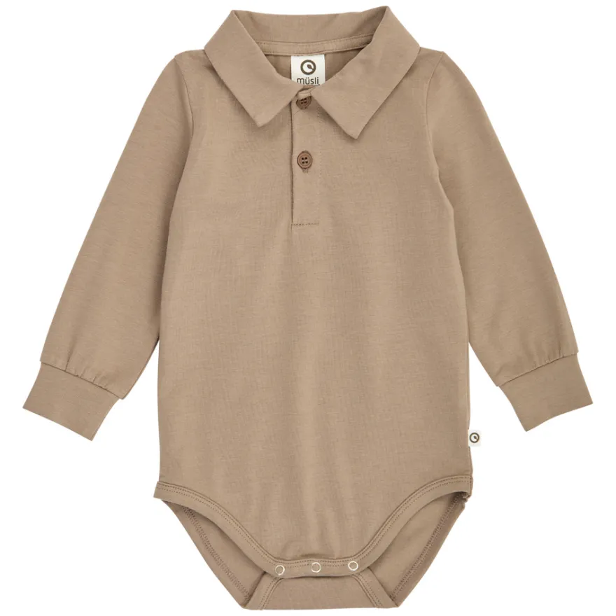 Müsli Cozy Me Tröja Body - Walnut