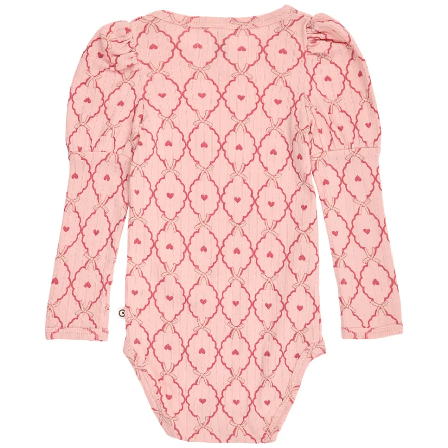 Müsli Love Långärmad Body - Blush/Baroque Rose/Oak