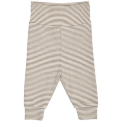 Müsli Mini Stripe Byxor - Balsam Cream/Walnut