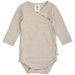 Müsli Mini Stripe Rib Body - Balsam Cream/Walnut