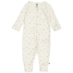 Müsli Sparkle Rib Jummpsuit Med Fot - Balsam Cream/Walnut/Oat
