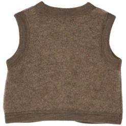 Müsli Väst i Merinould Fleece - Walnut Melange