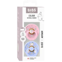 Mumin Colour 2-Pack Napp Latex stl 1 - Baby Pink