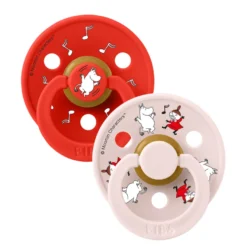 Mumin Colour 2-Pack Napp Latex stl 1 - Candy Apple